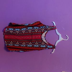 brand: self esteem size: small adult color: different shades of purple and blue